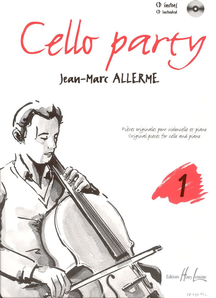 LEMOINE ALLERME - CELLO PARTY VOL.1 + CD - VIOLONCELLE, PIANO
