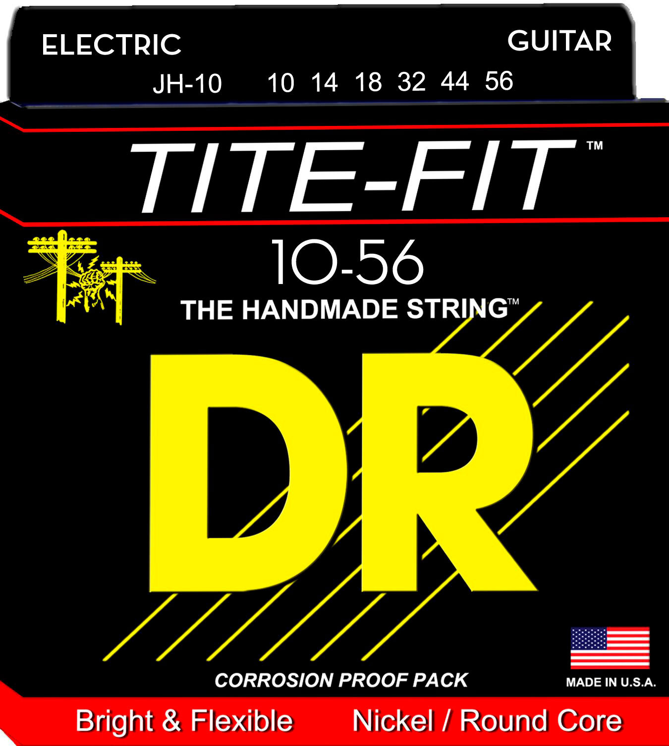 DR STRINGS 10-56 JH-10 JEFF HEALEY TITE-FIT