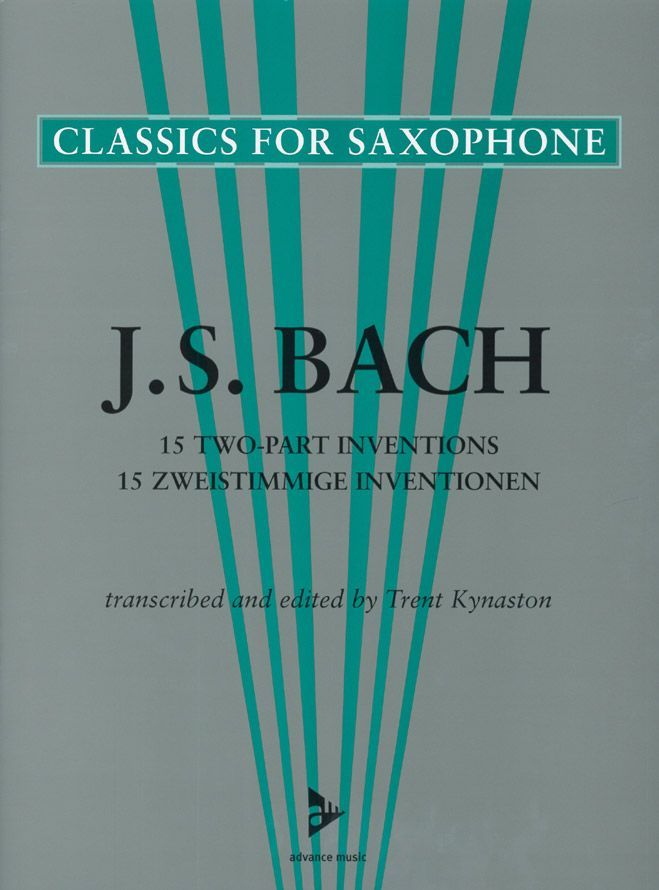 ADVANCE MUSIC BACH J.S. - 15 TWO-PART INVENTIONS - 2 SAXOPHONES