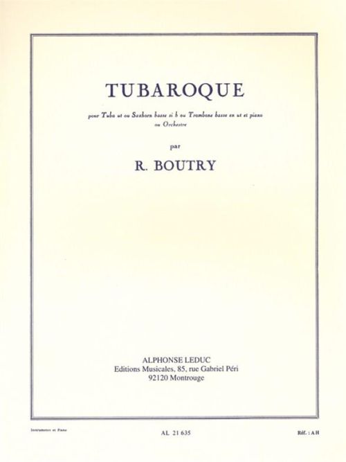 LEDUC BOUTRY ROGER - TUBAROQUE - TUBA & PIANO