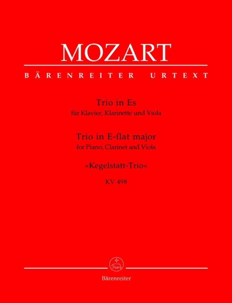 BARENREITER MOZART W.A. - TRIO DES QUILLES EN MIB MAJEUR KV 498 - PIANO, CLARINETTE, ALTO