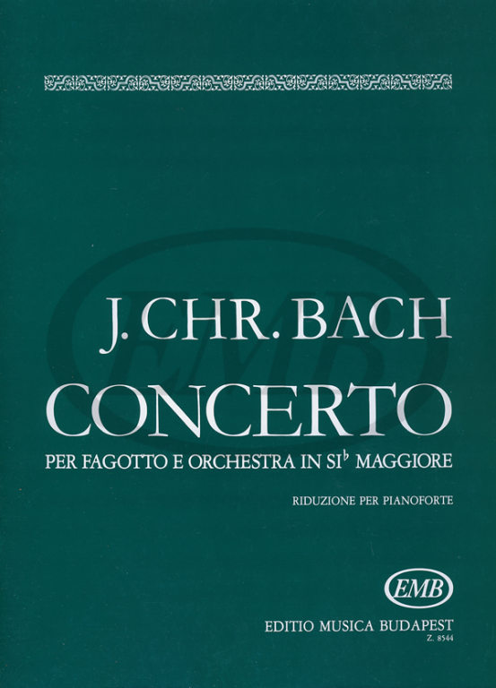 EMB (EDITIO MUSICA BUDAPEST) BACH J.S. - CONCERTO SI B - BASSON ET PIANO