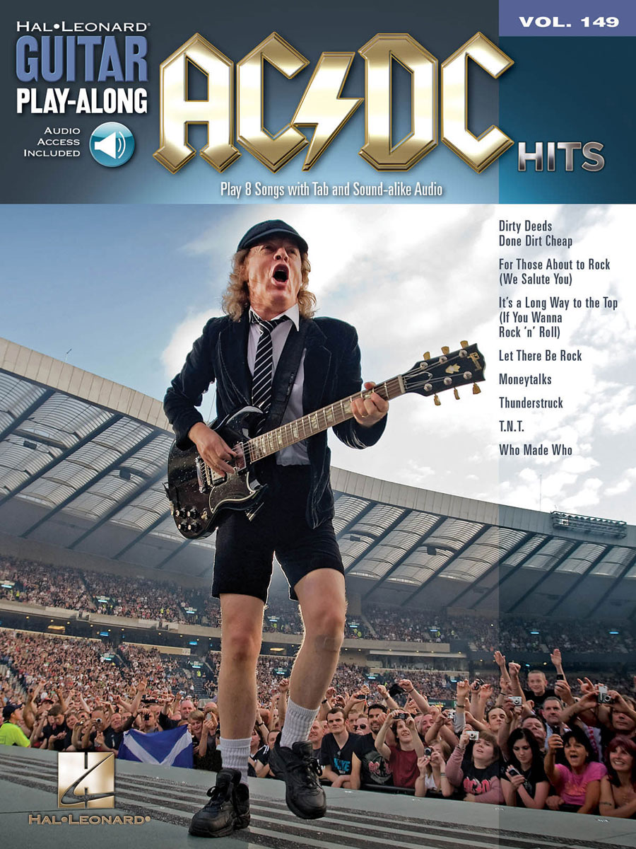 HAL LEONARD GUITAR PLAY ALONG VOLUME 149 AC/DC HITS GUITAR + AUDIO EN LIGNE - GUITAR TAB