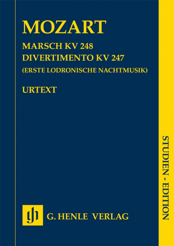 HENLE VERLAG MOZART W.A. - MARSCH KV 248 / DIVERTIMENTO KV 247 (ERSTE LODRONISCHE NACHTMUSIK)