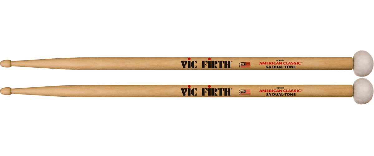 VIC FIRTH 5ADT - AMERICAN CLASSIC HICKORY 5A DUAL-TONE 