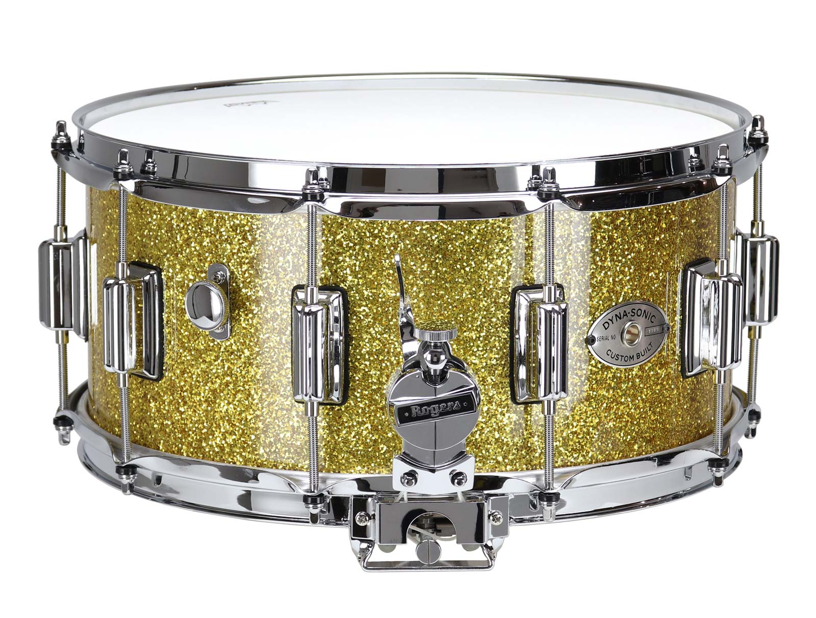 ROGERS DRUMS DYNA-SONIC 14X6.5 37-GSL GOLD SPARKLE BEAVERTAIL