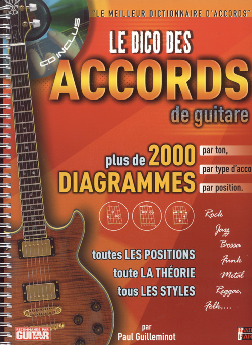 HIT DIFFUSION DICO DES 2000 ACCORDS DE GUITARE + CD
