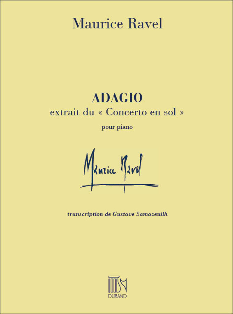 DURAND RAVEL M. - ADAGIO - PIANO