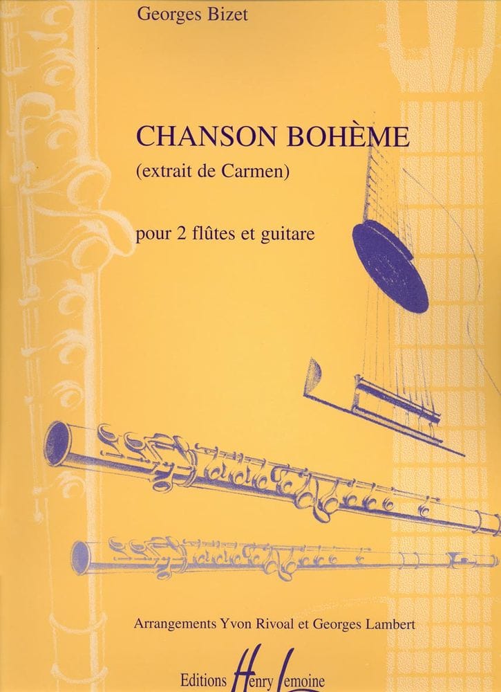 LEMOINE BIZET - CHANSON BOHÈME - 2 FLÛTES ET GUITARE