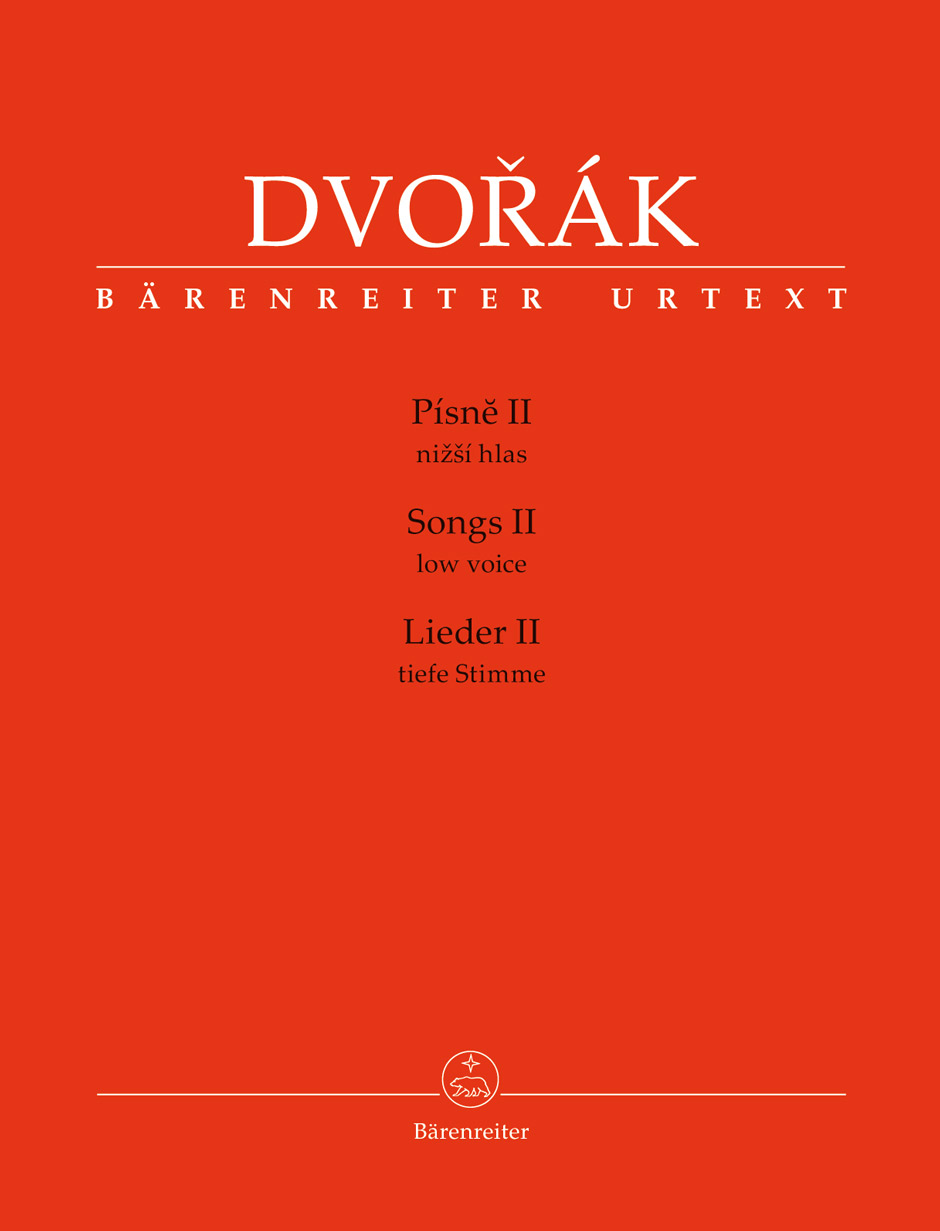 BARENREITER DVORAK A. - SONGS II - LOW VOICE & PIANO
