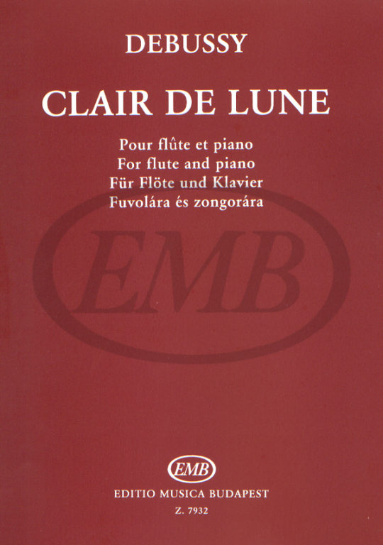 EMB (EDITIO MUSICA BUDAPEST) DEBUSSY C. - CLAIR DE LUNE - FLUTE ET PIANO