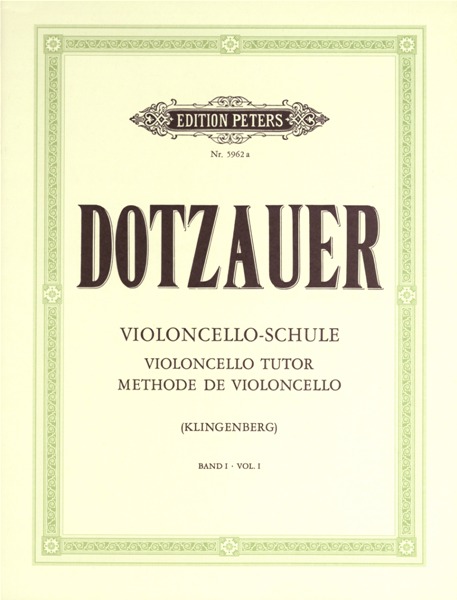 EDITION PETERS DOTZAUER FRIEDRICH - VIOLONCELLO TUTOR VOL.1 - CELLO