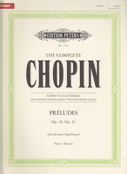 EDITION PETERS CHOPIN F. - PRELUDES OP.28 & 45 - PIANO