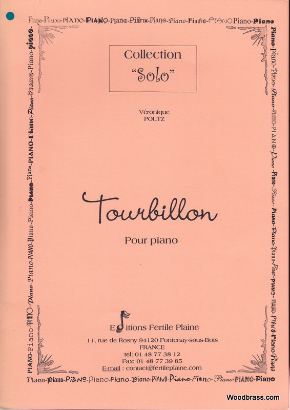 FERTILE PLAINE POLTZ VERONIQUE - TOURBILLON - PIANO