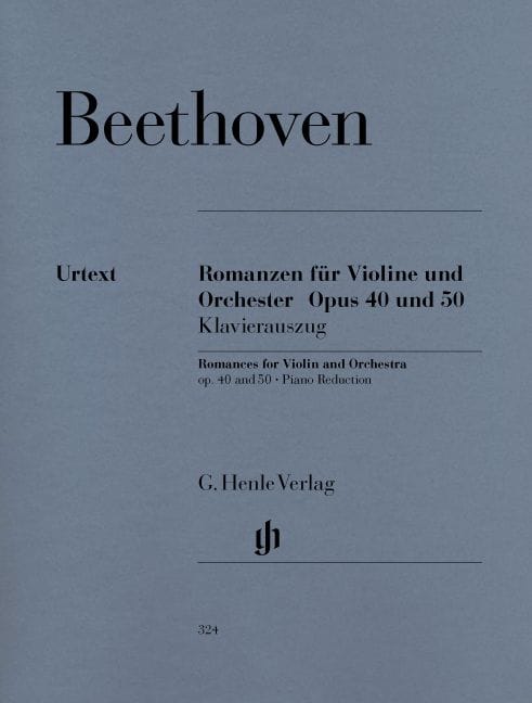 HENLE VERLAG BEETHOVEN L.V. - ROMANCES FOR VIOLIN AND ORCHESTRA OP. 40 & 50 IN G AND F MAJOR