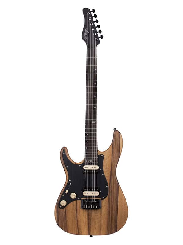 SCHECTER SS EXOTIC SUNVALLEY LH BLACK LIMBA
