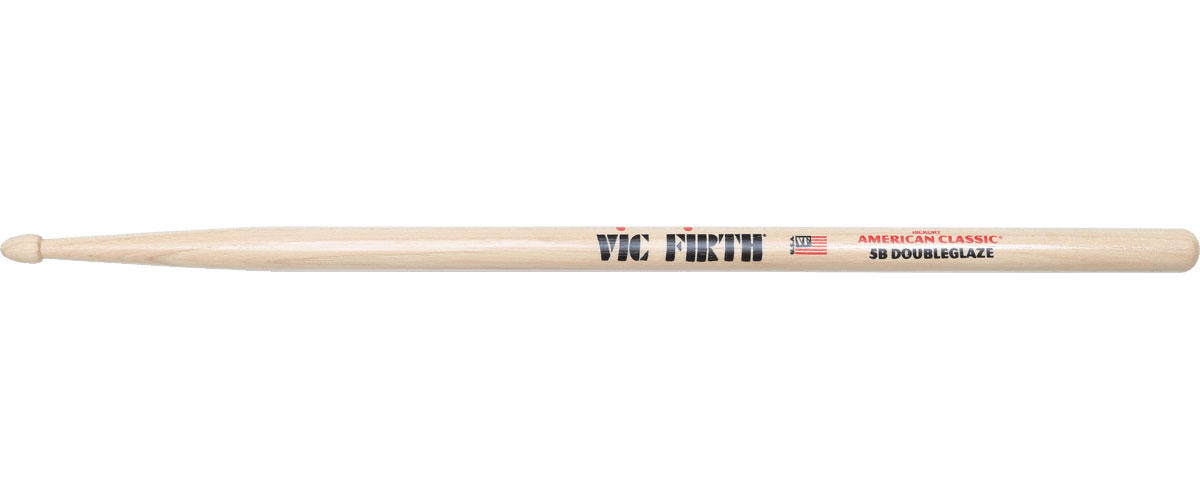 VIC FIRTH 5BDG - AMERICAN CLASSIC HICKORY 5B DOUBLE GLAZE