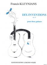 Kleynjans F. - Inventions (10) Op.76 - 2 Guitares