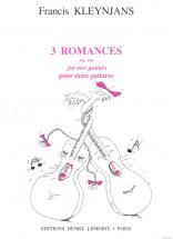 Kleynjans F. - Romances (3) - 2 Guitares