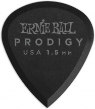 Ernie Ball Mediators Prodigy Sachet De 6 Noir Mini 1,5mm