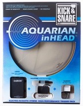 Aquarian Inhead Kick and Snare 14 Pack Capteur / Peau Hybride
