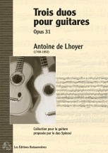 De Lhoyer - 3 Duos Pour Guitares Op.31 - Guitare