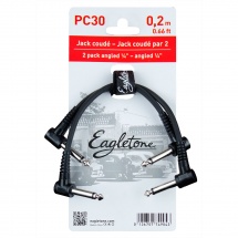 Eagletone Pc30 - Patch Jack Coude / Jack Coude (lot De 2) - 20cm