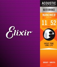 Elixir 11027 Nanoweb Custom Light 11 52