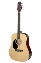 Stagg Sa20d Lh-n Dreadnought Naturelle Gaucher