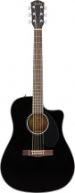 Fender Cd-60sce Dreadnought Walnut Fingerboard Black