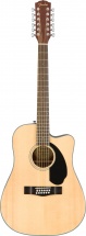 Fender Cd-60sce Dreadnought 12-string Walnut Fingerboard Natural