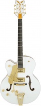 Gretsch Gaucher G6136t-lh Pro Player Wht Falcon Bigsby + Etui
