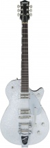 Gretsch Guitars G6129t Players Edition Jet Ft With Bigsby Rw Silver Sparkle