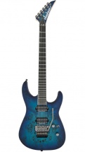 Jackson Guitars Pro Series Soloist Sl2p Mah Mahogany Body With Poplar Burl Top Ebony Fingerboard Aqua Shok