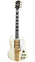 Gibson 1963 Les Paul Sg Custom Reissue 3-pickup W/ Maestro Vos Classic White