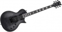 Ltd Guitars Ec Modele 1000 Deluxe Noir Transparent Flamme