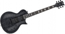 Ltd Guitars Ec Modele 1000 Deluxe Noir Transparent Onde