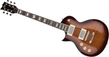 Ltd Guitars Ec256fmlh-dmsb See Thru Dark Brown Sunburst