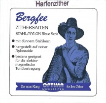 Optima Cordes Cithare Harpe/cithare Resonance à Air Nylon Bleu 1331 36 Cordes