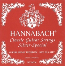Hannabach Cordes Guitare Classique Serie 815 Super High Tension Silver Special Mi1