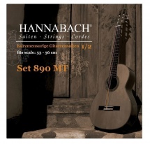 Hannabach Cordes Guitare Classique Serie 890 Guitare Enfant 1/2 Diapason: 53-56cm Sol3