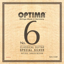 Optima Cordes Guitare Classique No. 6 Special Silver, Argent Special Set Carbon Medium