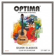 Optima Cordes Guitare Classique Silver Classics Cordes De Guitare Pour Enfants Jeu 3/4