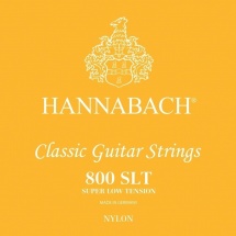 Hannabach Cordes Guitare Classique Serie 800 Super Low Tension Argentee Jeu De 3 Aigües