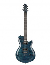 Godin Lgx-sa Trans Blue Flame Aaa + Housse