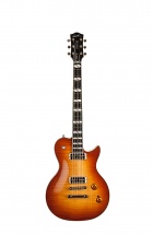 Godin Summit Classic Supreme Ltd Cognac Burst Flame Micro Lollar Gold Foil