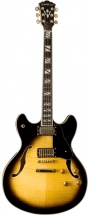 Washburn Demi-caisse Double Cut Tobacco Sunburst