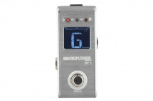 Rockgear Rocktuner Pt 1 - Pedale Accordeur Chromatique - Silver Chrome