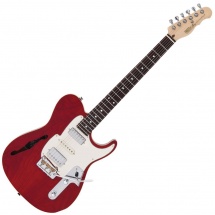 Fret King Black Label Country Squire Semi Tone Deluxe Thru Red