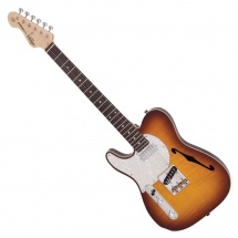 Vintage Guitars Lv72ftb Flame Tobacco Burst
